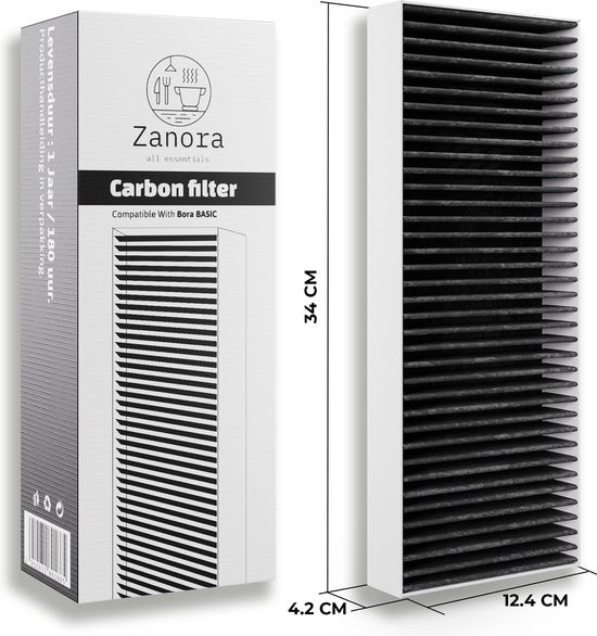 Zanora® Koolstoffilter Set 2x Geschikt voor Bora Basic