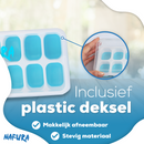 Nafura® ijsblokjesvorm origineel met deksel - 4 stuks